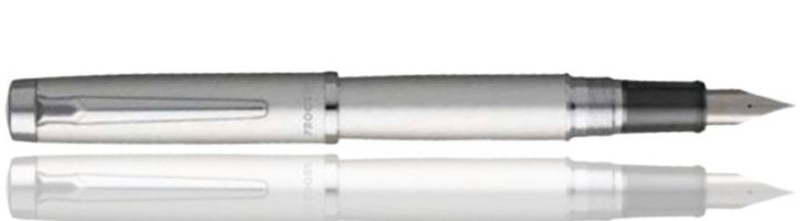 Satin Silver Platinum Procyon Luster Fountain Pens