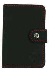 Dee Charles Designs Leather Pen Wipe Pen Care Supplies in Midnight Red / Refillable