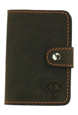 Dee Charles Designs Leather Pen Wipe Pen Care Supplies in Rawhide Orange / Refillable