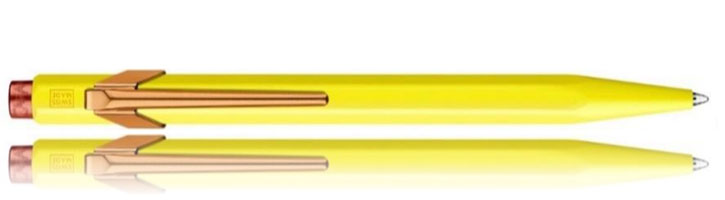 Caran d'Ache 849 Claim Your Style Edition II Ballpoint Pens in Canary Yellow