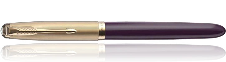 Plum Parker 51 Deluxe Fountain Pens