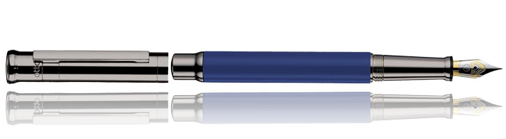 Cornflower Blue / Ruthenium Otto Hutt Design 04 Fountain Pens