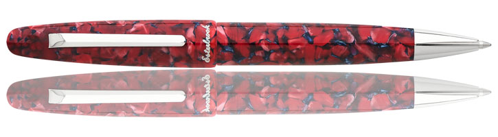 Esterbrook Estie Ballpoint Pens in Scarlet / Palladium