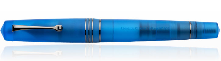 Leonardo Officina Italiana Pura Fountain Pens in Blue Aqua / Ruthenium
