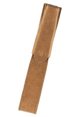Otto Hutt Leather Single Pen Carrying Cases in Brown