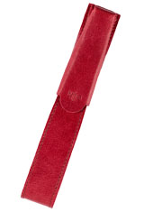 Otto Hutt Leather Single Pen Carrying Cases in Red