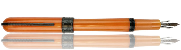 Pineider Metropolis Fountain Pens in Orange