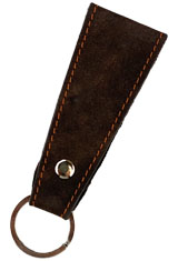 Dee Charles Designs Leather Loop Keychain Executive Gifts & Desk Accessories in Rawhide Orange