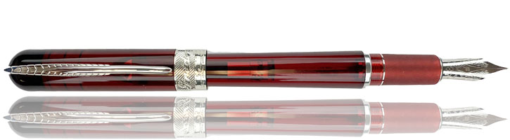 Pineider Avatar UR Demonstrator (rubber grip) Fountain Pens in Red Wine