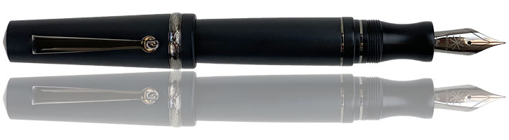 Lapillo (Matte Black / Black Ruthenium) Maiora Aventus Fountain Pens