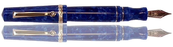 Sinis (Blue / Rose Gold) Maiora Aventus Fountain Pens