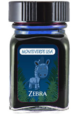 Zebra (Blue) Monteverde Jungle Collection 30ml Fountain Pen Ink