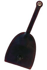 Dee Charles Designs Leather Bell Keychain Executive Gifts & Desk Accessories in Midnight Red