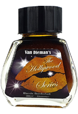 Blonde Bombshell Van Dieman's Ink The Hollywood Series 30ml Fountain Pen Ink