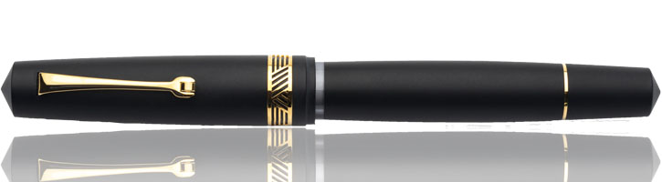 Leonardo Officina Italiana Momento Zero Magico Fountain Pens in Matte Black / Gold