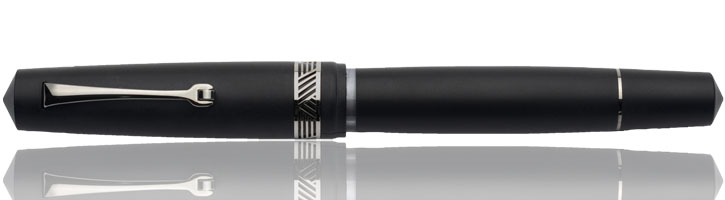 Leonardo Officina Italiana Momento Zero Magico Fountain Pens in Matte Black / Ruthenium