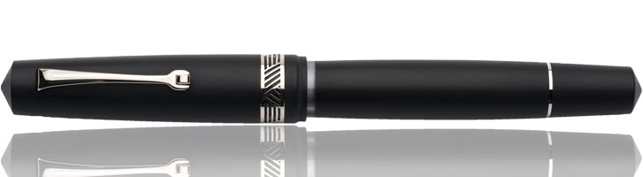 Leonardo Officina Italiana Momento Zero Magico Fountain Pens in Matte Black / Silver
