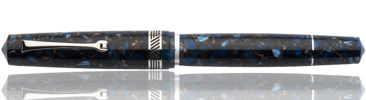 Leonardo Officina Italiana Momento Zero Magico Fountain Pens in Pietra Salata / Silver