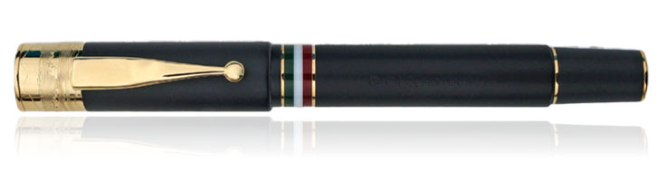 Gioia Pen Italia Partenope Fountain Pens in Black Sand / Gold