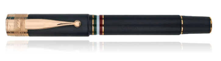 Gioia Pen Italia Partenope Fountain Pens in Black Sand / Rose Gold