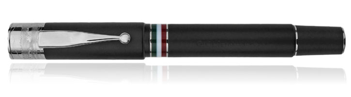 Gioia Pen Italia Partenope Fountain Pens in Black Sand / Silver