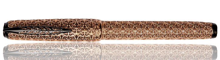 Pineider Psycho Fountain Pens in Rose Gold