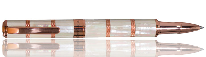 Mother of Pearl/Rose Gold Monteverde Regatta Mother of Pearl Limited Edition Rollerball Pens