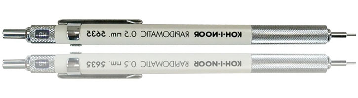 .5MM White Koh-i-Noor Rapidomatic® Mechanical Pencils