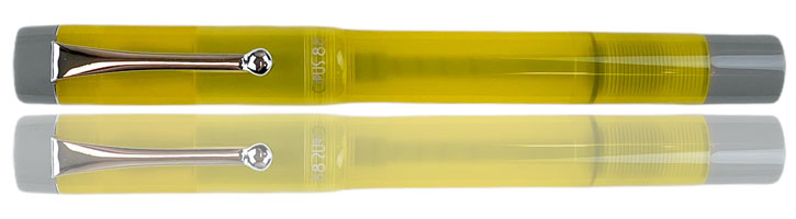 Illuminating Yellow/Ultimate Grey Opus 88 Koloro Demo 2021 Holiday Edition Fountain Pens