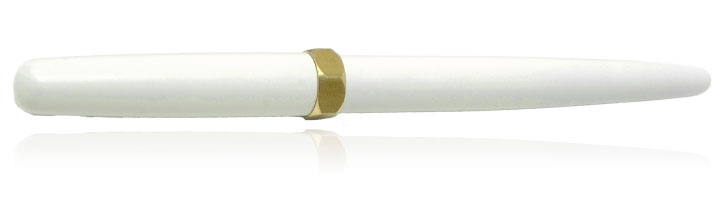 Ferris Wheel Press Satin Series Brush Fountain Pens in Crème Glacée White