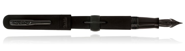 Conklin Mark Twain Crescent Filler Superblack Fountain Pens in Superblack / Gunmetal