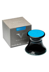 Turquoise Visconti Glass Inkwell 50ml Fountain Pen Ink