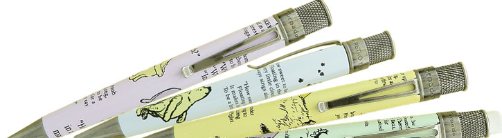 Retro 51 A.A. Milne Winnie the Pooh Collection Rollerball Pens