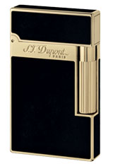Black / Gold Lacquer S.T. Dupont Line 2 Classic Lighters