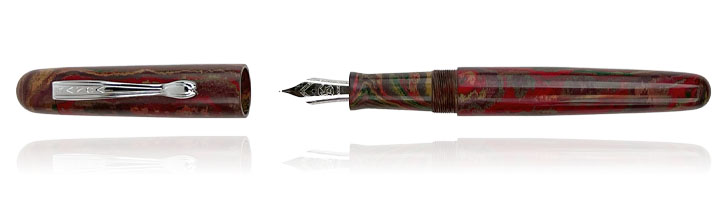 Green/Red/White Ranga Samurai Fountain Pens