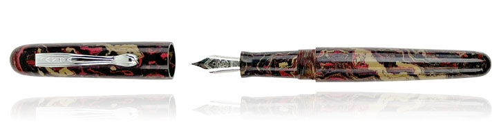 Grey/Red/Cream Ranga Samurai Fountain Pens