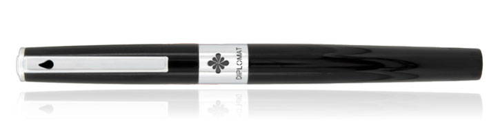 Black Lacquer Diplomat CLR Black Lacquer Fountain Pens