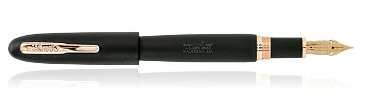 Matte Black / Rose Gold Conklin Limited Edition All American Matte Black Fountain Pens
