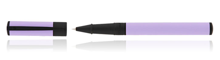 Lilac/Matte Black S.T. Dupont D-Initial Velvet  Rollerball Pens