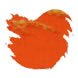 Krishna Super Rich (20ml) Fountain Pen Ink color swatch in Halloween Orange