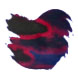 Van Dieman's Ink Underwater (30ml) Series Fountain Pen Ink color swatch in Twilight Zone